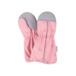 Pink Reflective Spring/Autumn Mittens with Zipper