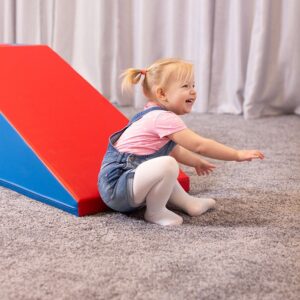 Soft Play Step and Slide Set – Blue and Red