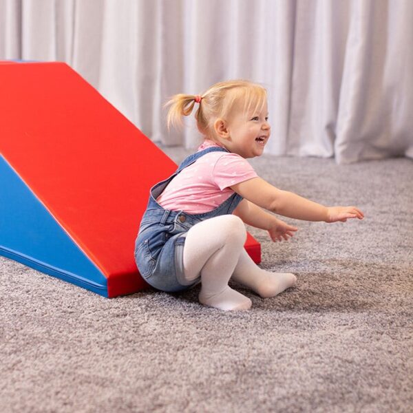 Soft Play Step and Slide Set – Blue and Red