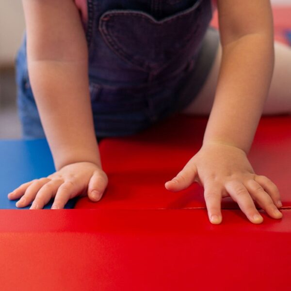 Soft Play Step and Slide Set – Blue and Red