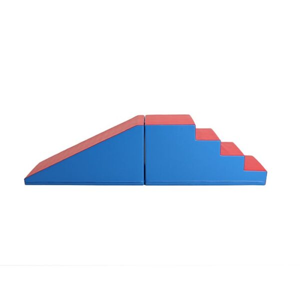 Soft Play Step and Slide Set – Blue and Red