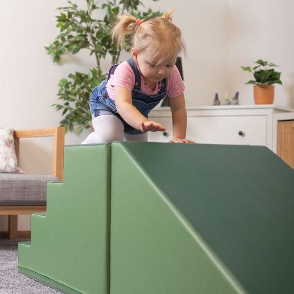 Soft Play Step and Slide Set – Green