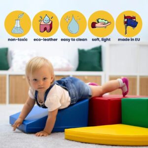 Soft Play Step and Slide Set – Green