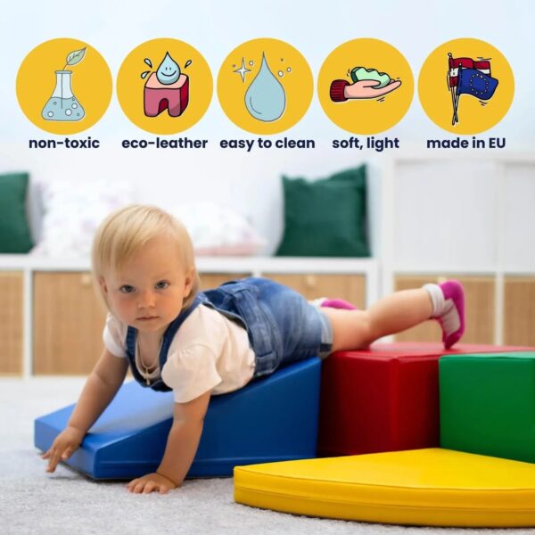 Soft Play Step and Slide Set – Green