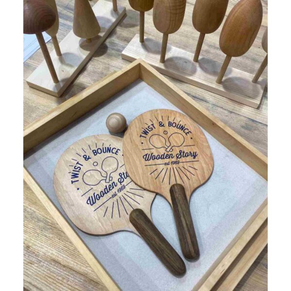 Twist & Bounce – Wooden Ping Pong Paddles