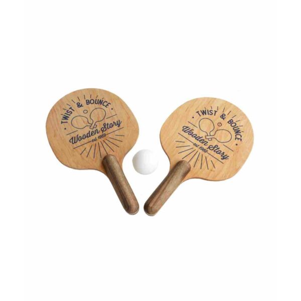 Twist & Bounce – Wooden Ping Pong Paddles