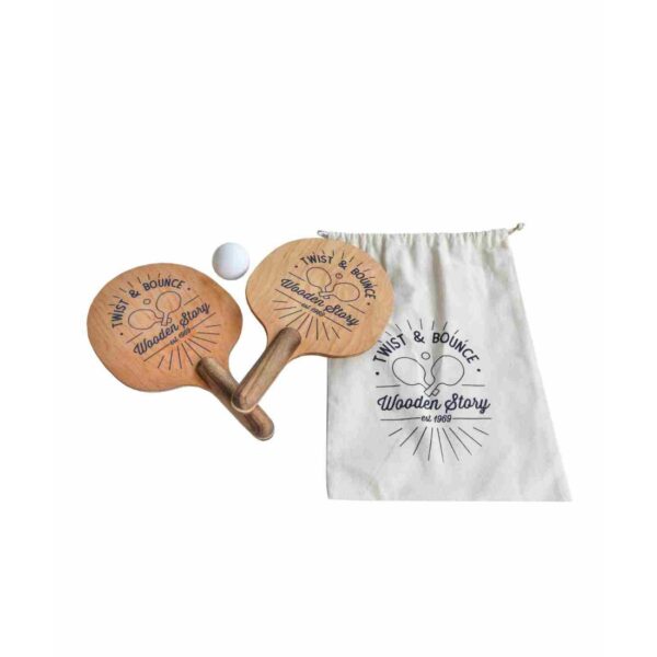 Twist & Bounce – Wooden Ping Pong Paddles