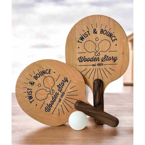 Twist & Bounce – Wooden Ping Pong Paddles
