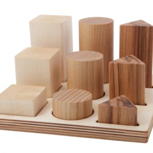 Wooden Shape Sorting Blocks - Natural XL