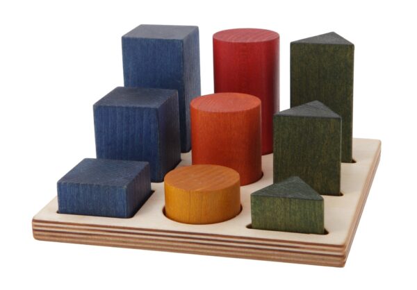 Wooden Shape Sorting Blocks – Colors XL