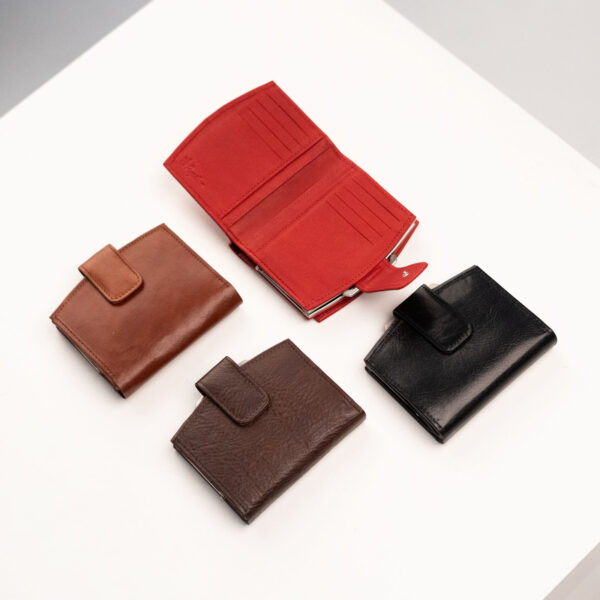 Women’s Leather Wallet with Mirror, 24-33