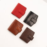 Women's Leather Wallet with Mirror, 24-33