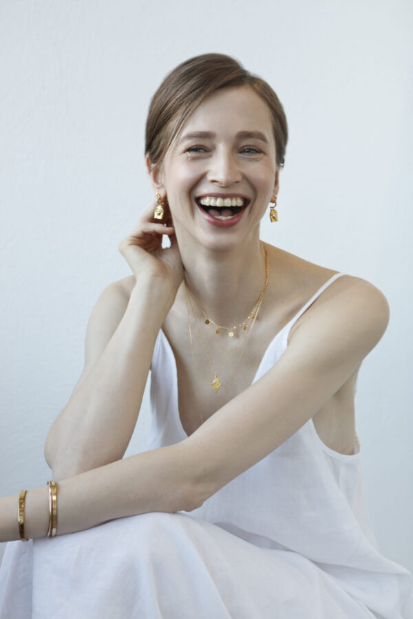 Stargazer Choker – Gold Plated Recycled Silver