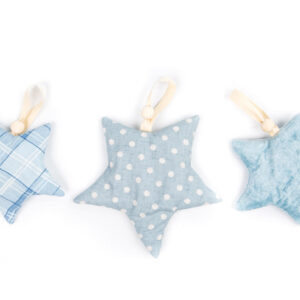 Starlets Baby Toy Set – 3 Stars with Ribbons