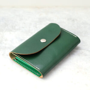 FRIDAY Leather Wallet with Zip Coin Pocket – New Green