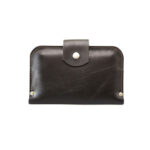 SATURDAY Leather Wallet with Zip Coin Pocket – Chocolate Brown