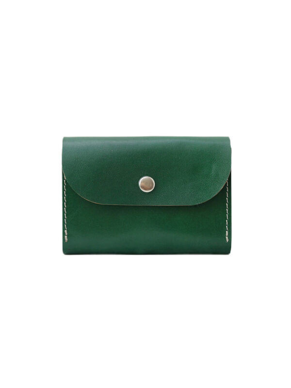 FRIDAY Leather Wallet with Zip Coin Pocket – New Green
