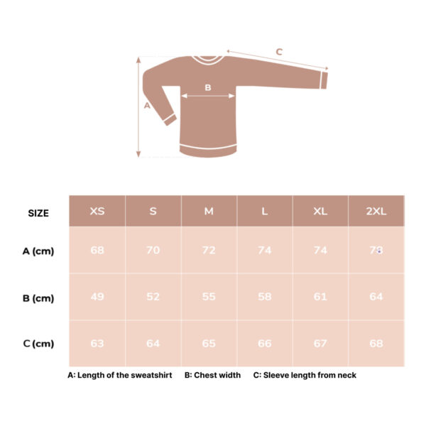 Embroidered Collar Organic Cotton Sweatshirt “Äiti” (FI)