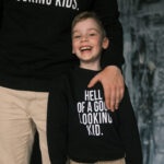 Matching Dad & Kid Sweatshirts – Black, Set of 2