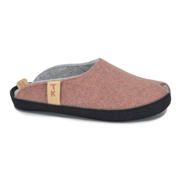 TOKU Brussels Lambswool Felt Slippers – Dusty Pink