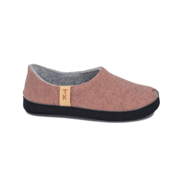 TOKU Budapest Wool Felt Slippers – Dusty Pink