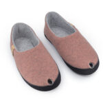 TOKU Budapest Wool Felt Slippers – Dusty Pink