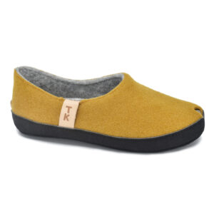 TOKU Budapest Wool Felt Slippers – Mustard Yellow