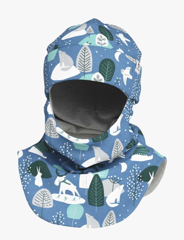 Thermal Merino Balaclava For Kids CLAVAN – Winter Animals