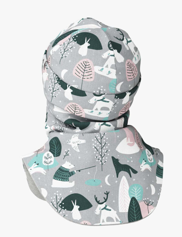 Thermal Merino Balaclava For Kids CLAVAN – Winter Animals