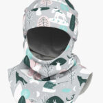 Thermal Merino Balaclava For Kids CLAVAN - Winter Animals