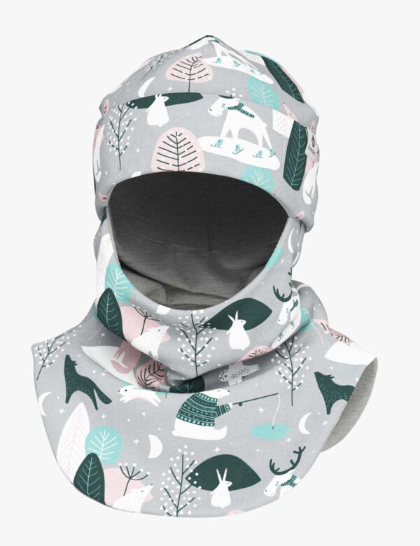 Thermal Merino Balaclava For Kids CLAVAN – Winter Animals