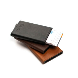 RFID Card Holder No. 40 in Leather & Aluminium
