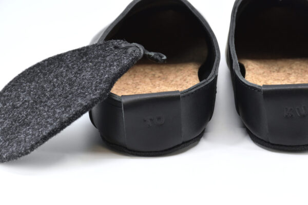 TOKU Kyoto Leather Slippers – Black