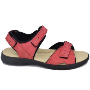 Liiva Women’s Leather Sandals – Red