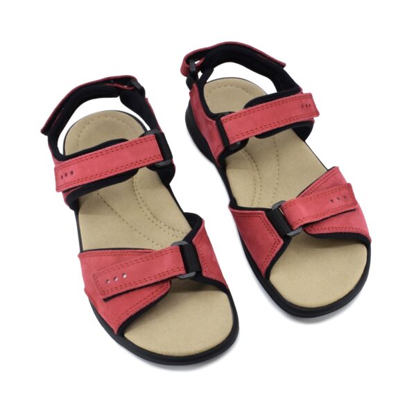 Liiva Women’s Leather Sandals – Red