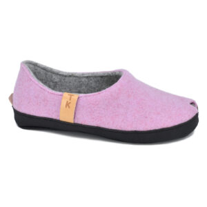 TOKU Budapest Wool Felt Slippers – Light Pink
