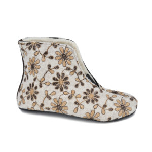 Trolla Felt & Sheep’s Wool Slippers – Floral