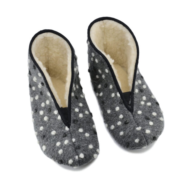 Trolla Barefoot Wool Slippers – Dots