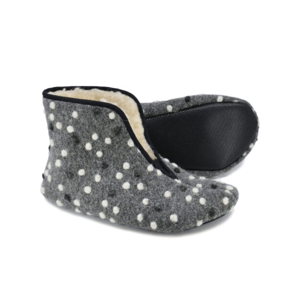 Trolla Barefoot Wool Slippers – Dots