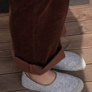 Barefoot Felt Indoor Slippers with Wide Toe Box