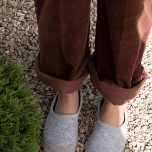 Barefoot Felt Indoor Slippers with Wide Toe Box