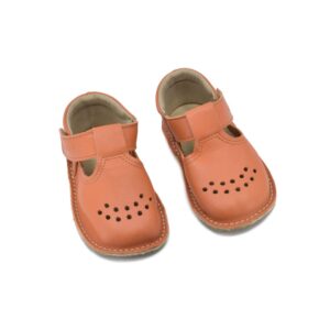 Leather Kids’ Shoes Lusti – Orange