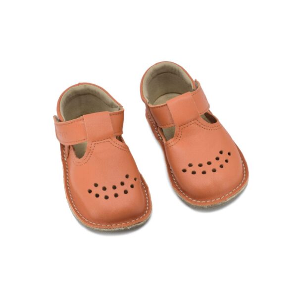 Leather Kids’ Shoes Lusti – Orange