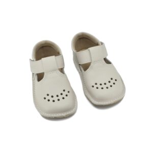 Leather Kids’ Shoes Lusti – Natural White