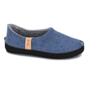 TOKU Budapest Wool Felt Slippers – Blue
