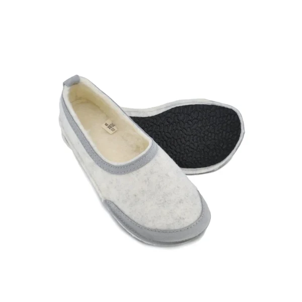 Barefoot Felt Indoor Slippers with Lambswool Lining