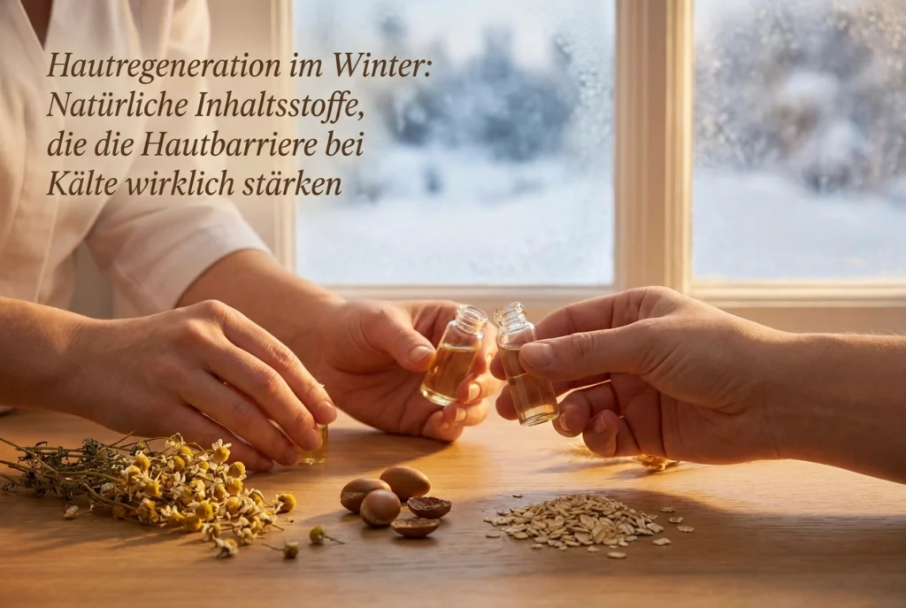 Professional header image for industry analysis: Hautregeneration im Winter: Natürliche Inhaltsstoffe, die...