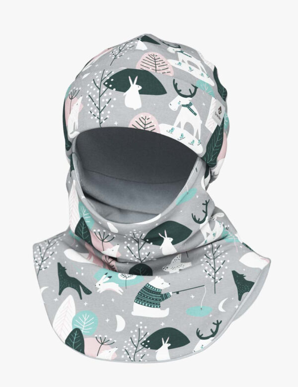 Thermal Fleece Balaclava For Kids FRODE – Winter Animals