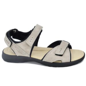 Liiva Women’s Leather Sandals – Grey