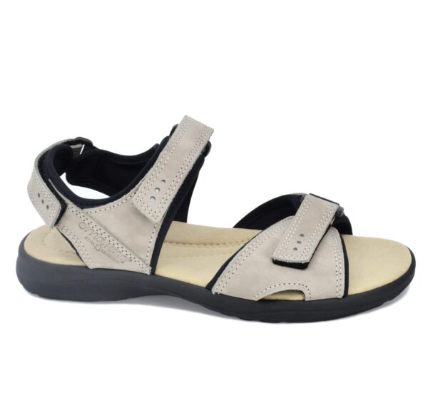 Liiva Women’s Leather Sandals – Grey